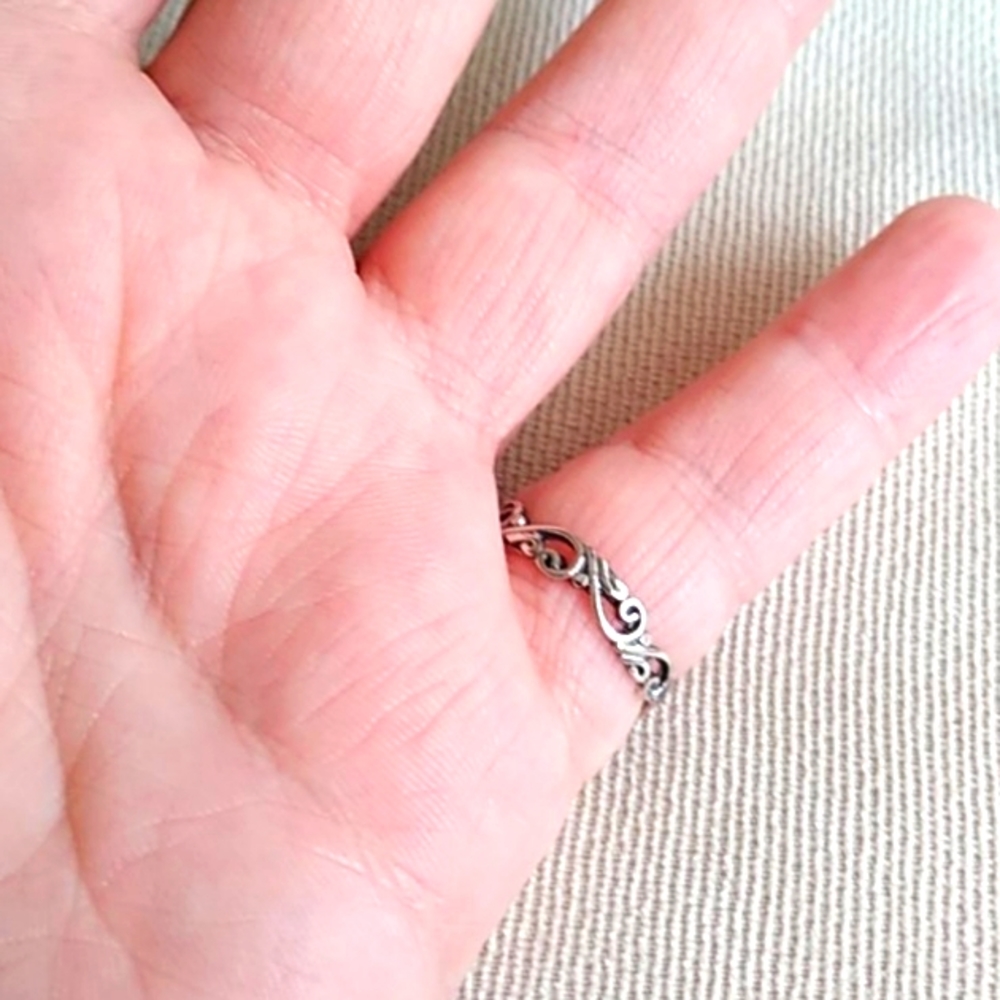 BALI LEGACY STERLING SILVER SCALLOP SHELL RING - Picture 2 of 8